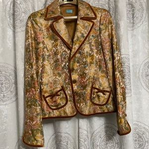 Vintage gold dress jacket